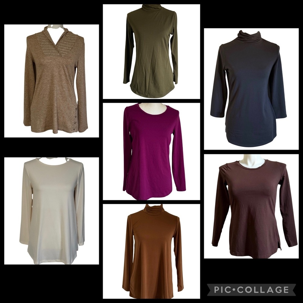 ALL NEW! Susan Graver Belle Kim Gravelle Lot of 7 Womens Tops Shirts XSS XS XXSP